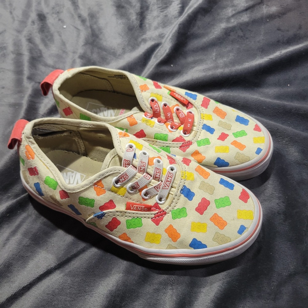 Vans Kids Authentic Haribo Sneakers 3.0 Cream Gummy Bear Canvas Low Top